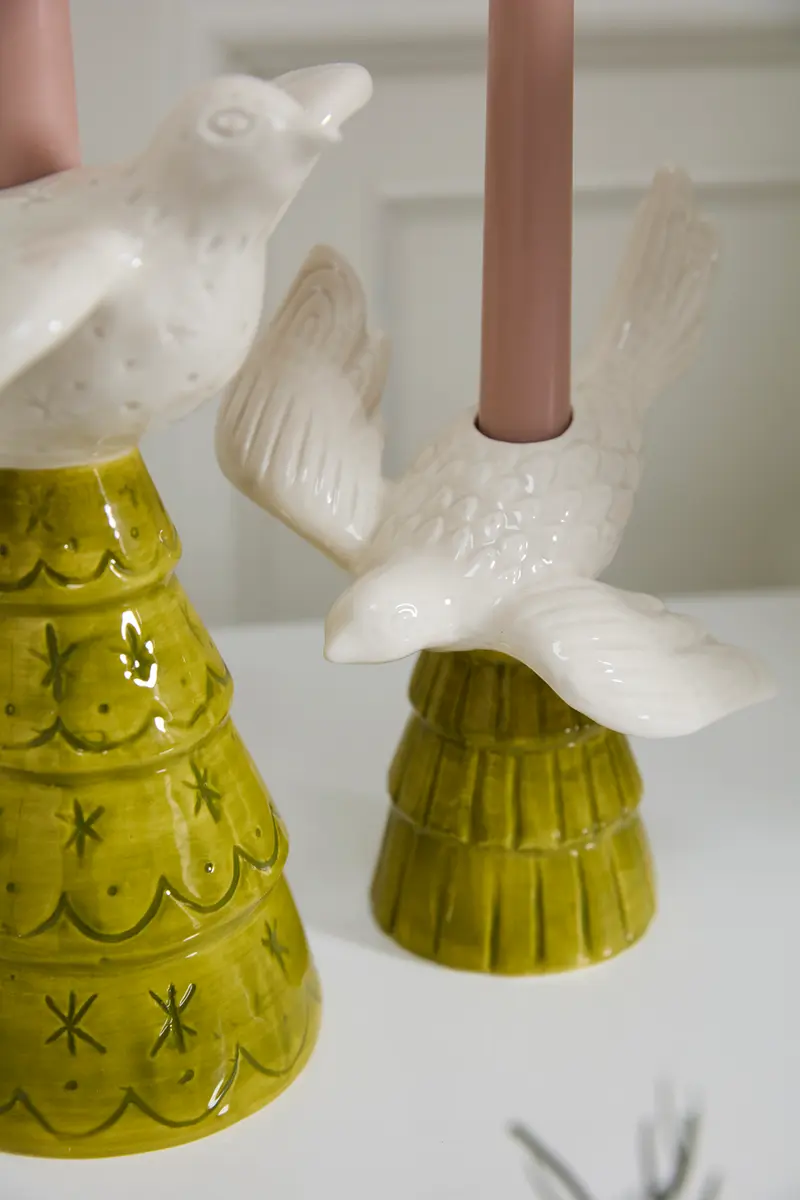 Dove Tree Candleholder Set of 2 By Accent Decor