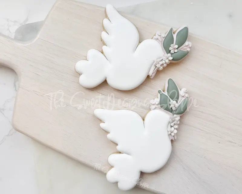 Dove with Flowers - Cookie Cutter