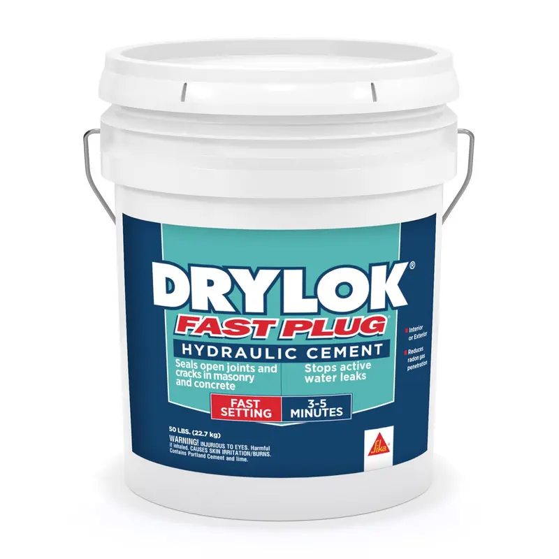 Drylok Fast Plug Hydraulic Cement 50 lb Gray - Open Box