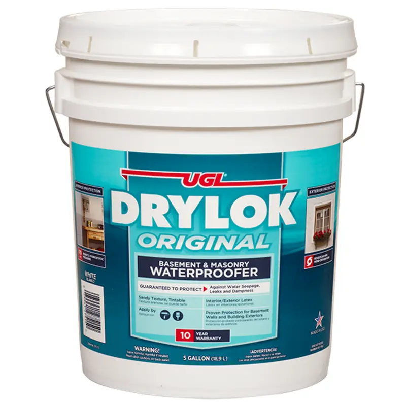 Drylok Low Luster White Latex Waterproof Sealer 5 gal - Open Box