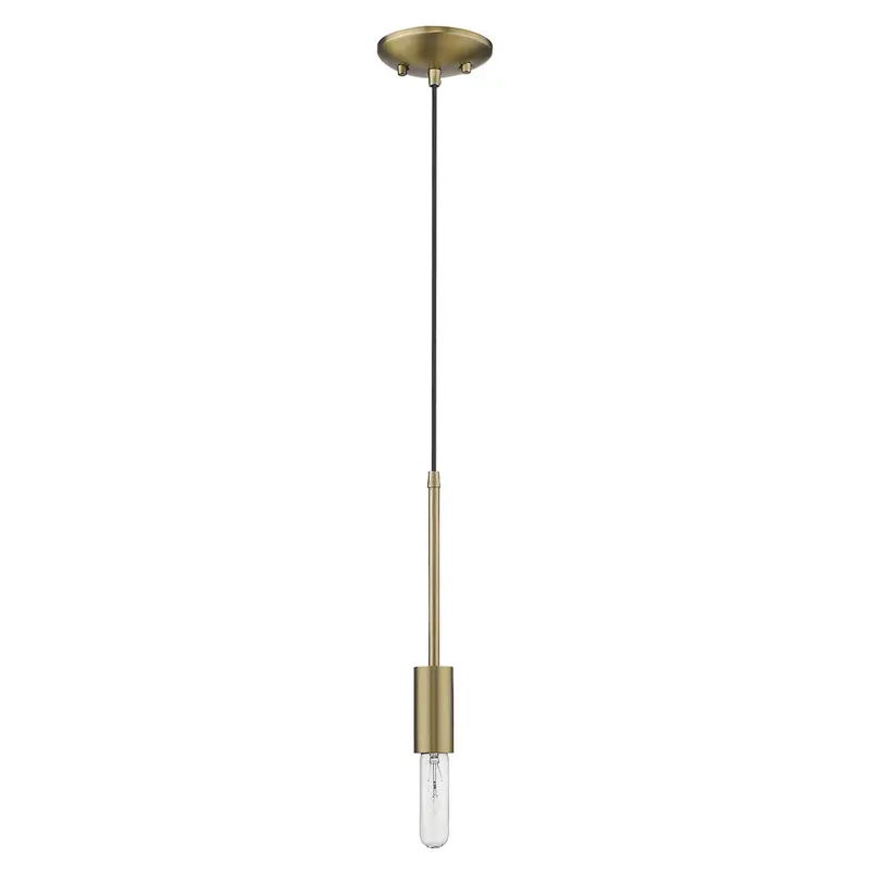 Dull Gold Mini Pendant Hanging Light By Homeroots
