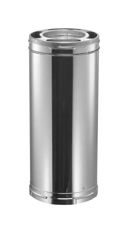 DuraVent DuraPlus 6 in. D X 24 in. L Aluminum/Galvanized Steel Chimney Pipe - Open Box