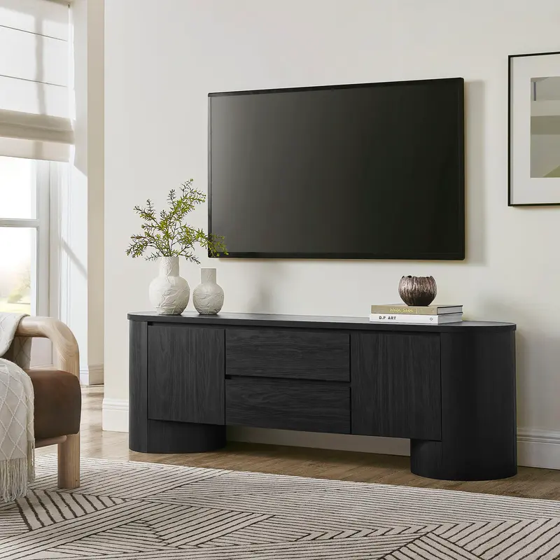 Duval 71 Inch Oval TV Cabinet by Modway