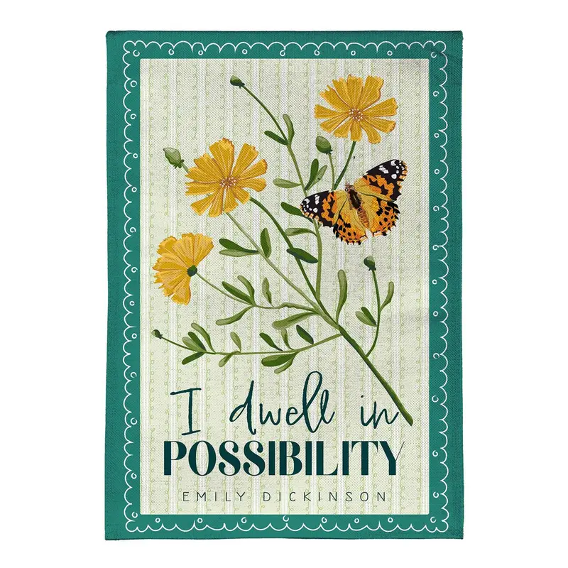 Dwell In Possibility Suede Flag House