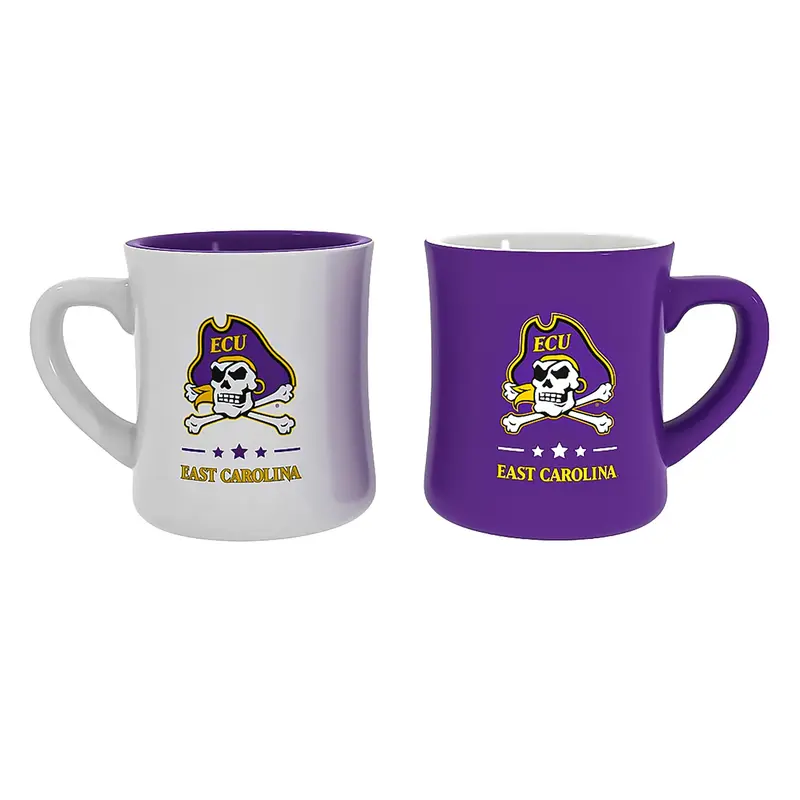 East Carolina University 10oz Ceramic Cup Set, 2pc