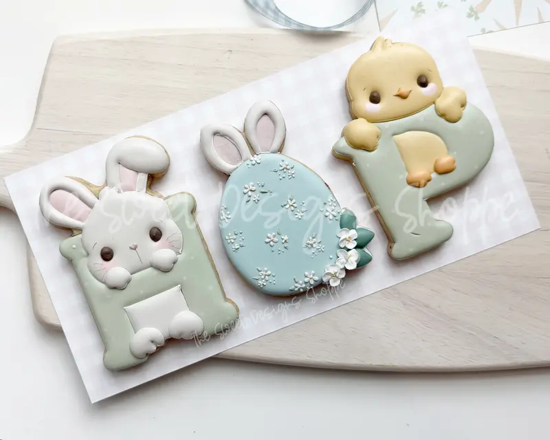 Easter HOP Set - Set of 3 - Cookie Cutters