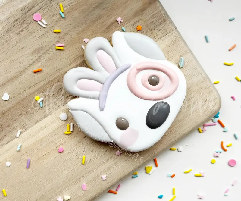 Easter Shopping Dog Face - Cookie Cutter