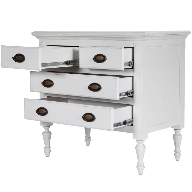 Easterbrook White 4 Drawer Chest By Homeroots