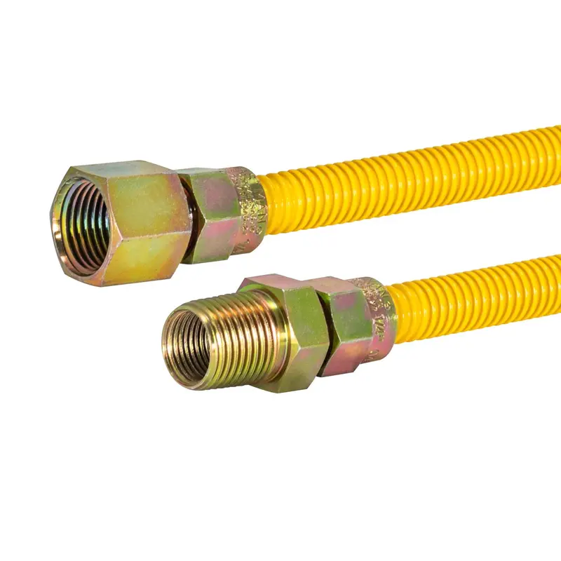 Eastman 3/8 in. MIP in. X 1/2 in. D FIP 48 in. Stainless Steel Gas Connector - Deal of The Week