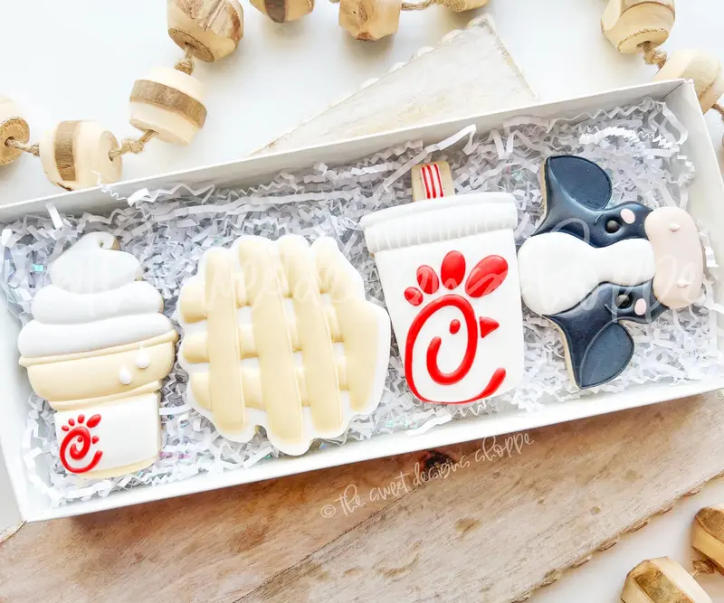 Eat Chicken Fast Food Set - Set of 4 - Cookie Cutters