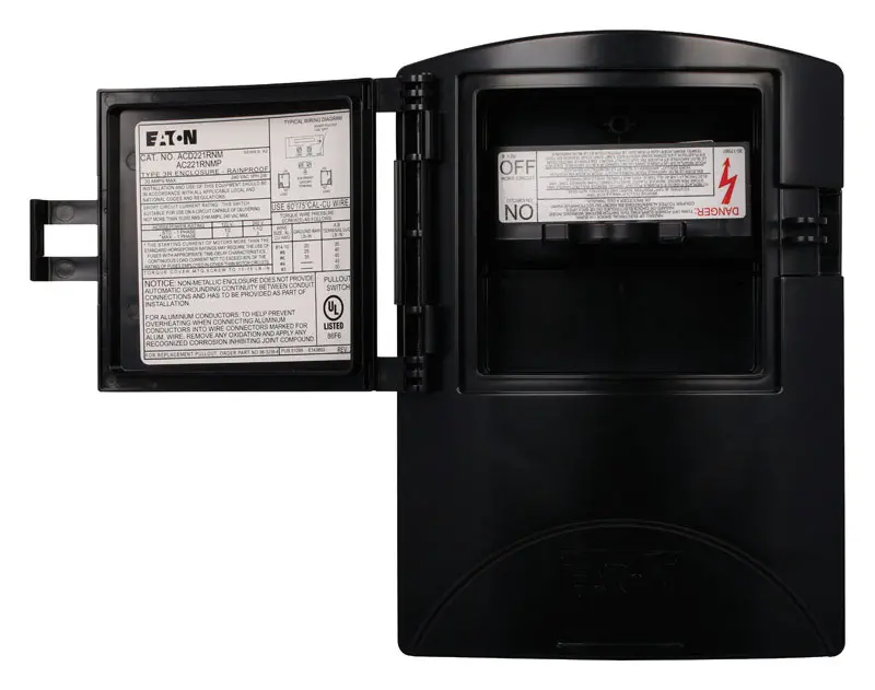 Eaton 30 amps Fusible 2-Pole AC Disconnect - Open Box