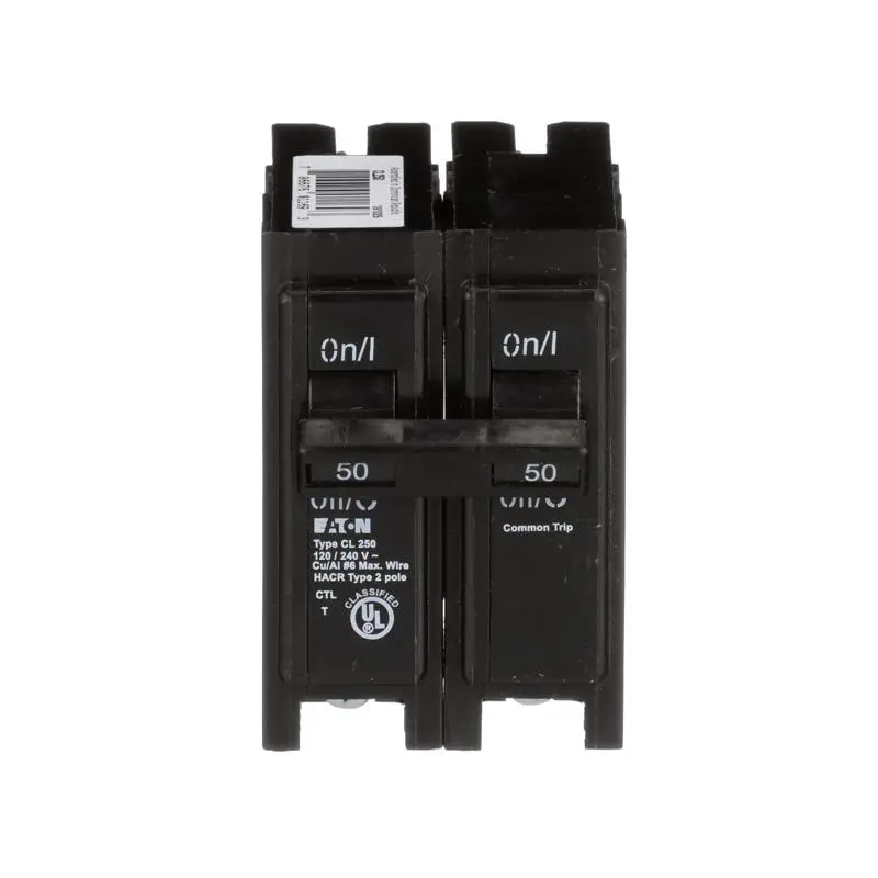 Eaton 50 amps Plug In 2-Pole Circuit Breaker