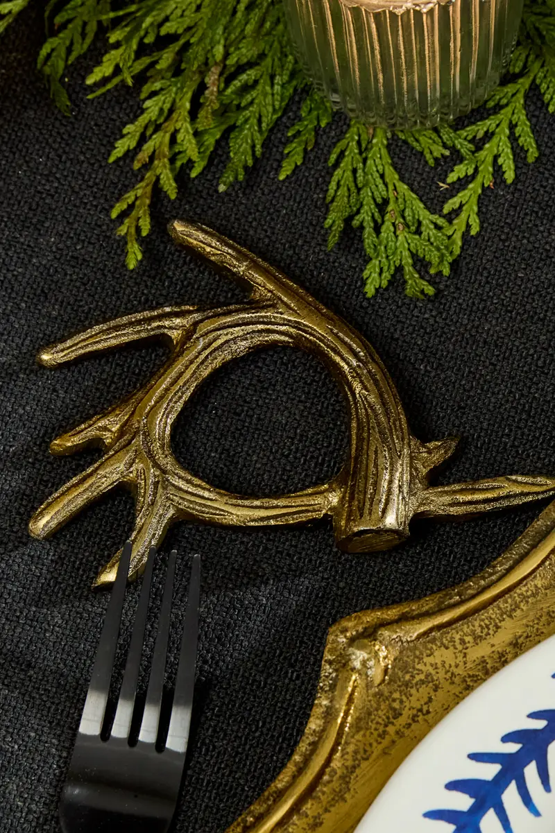 Elk Napkin Ring Set of 8 By Accent Decor