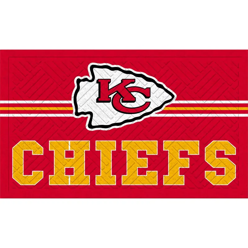 Embossed Mat, Cross Hatch, Kansas City Chiefs