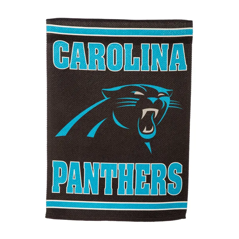 Embossed Suede Flag, GDN Size, Carolina Panthers,14es3804