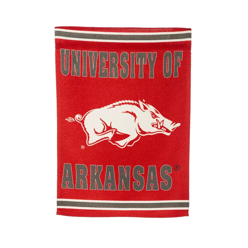 Embossed Suede Flag, GDN Size, University of Arkansas,14es911