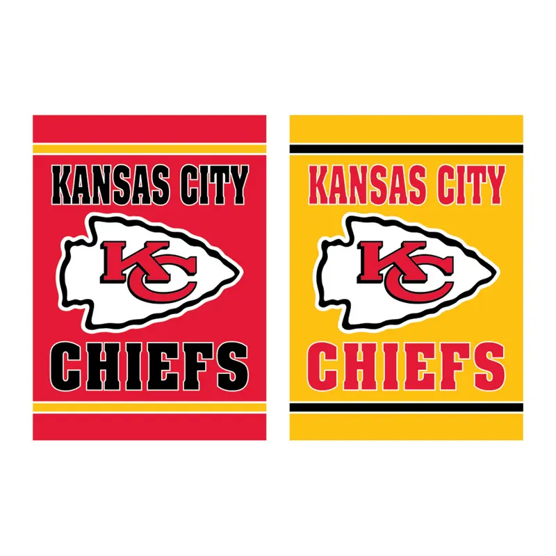 Embossed Suede Flag, House Size, Kansas City Chiefs,13es3815