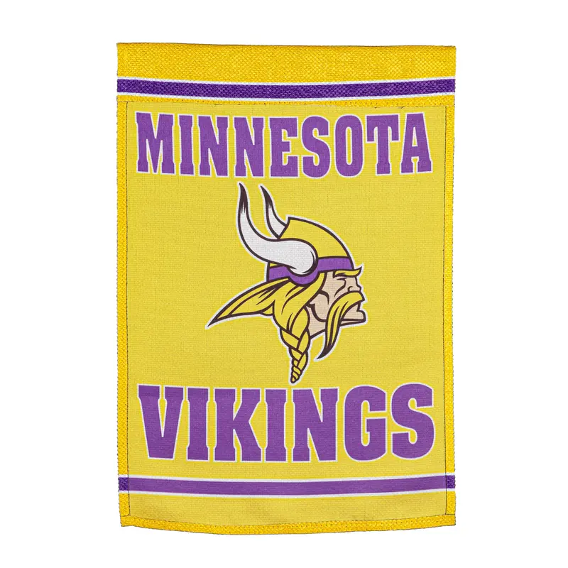 Embossed Suede Flag, House Size, Minnesota Vikings