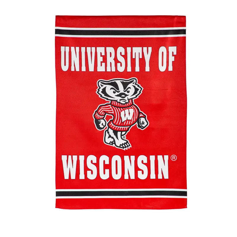 Embossed Suede Flag, House Size, University of Wisconsin-Madison