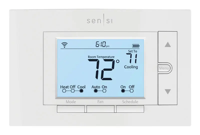 Emerson Sensi Built In WiFi Heating and Cooling Push Buttons Smart-Enabled Thermostat - Deal of The Week