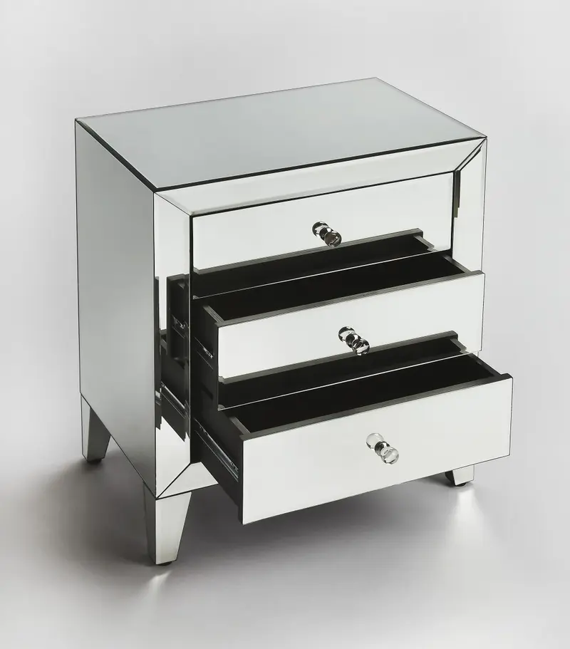 Emily Mirrored Chest By Homeroots