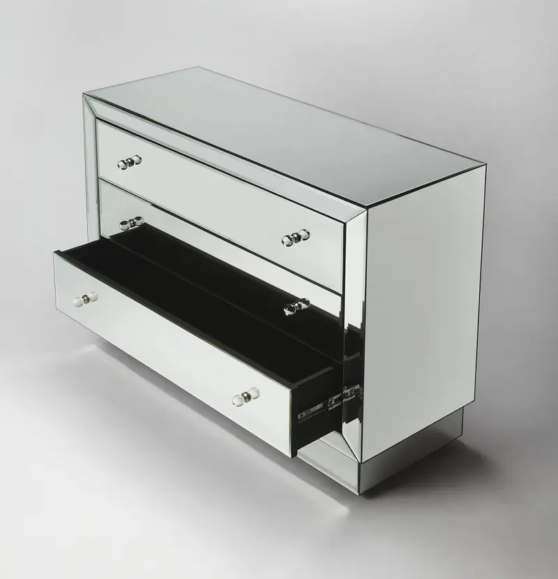 Emma Mirrored Chest By Homeroots