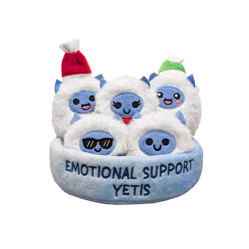 Emotional Support Yetis Toy Multicolored (Pack of 3)