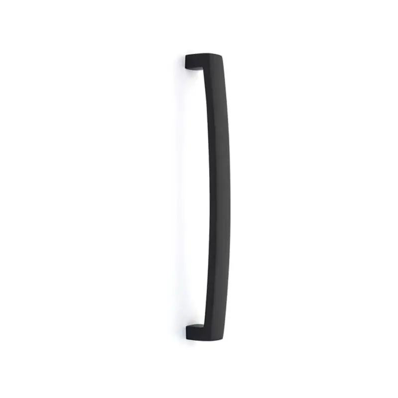 EMTEK BAUHAUS APP PULL 12" US19 - FLAT BLACK