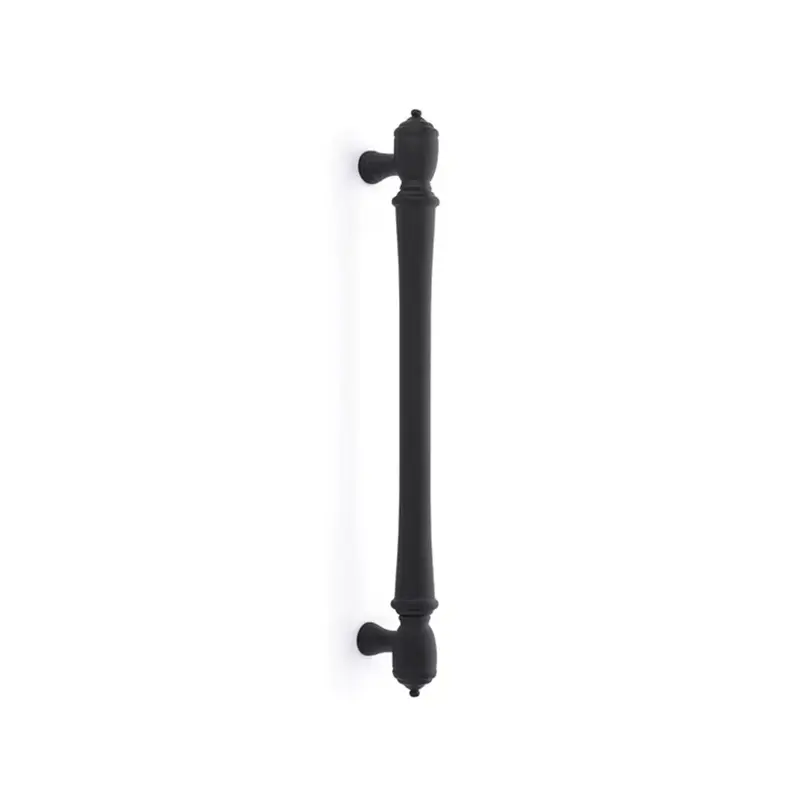EMTEK SPNDL APP PULL 12" US19 - FLAT BLACK