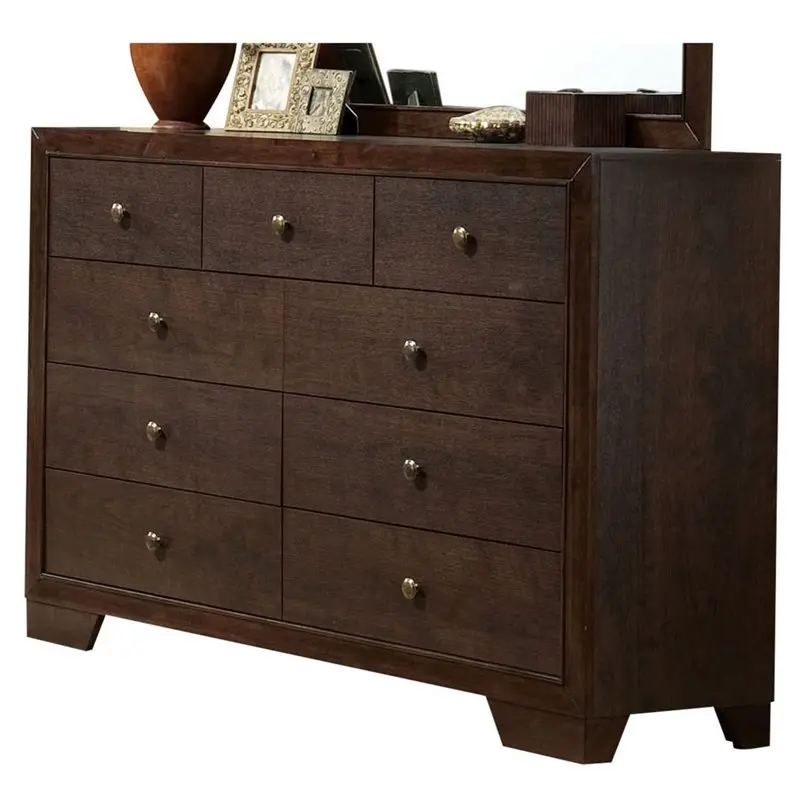 Espresso Casual And Unique Dresser By Homeroots