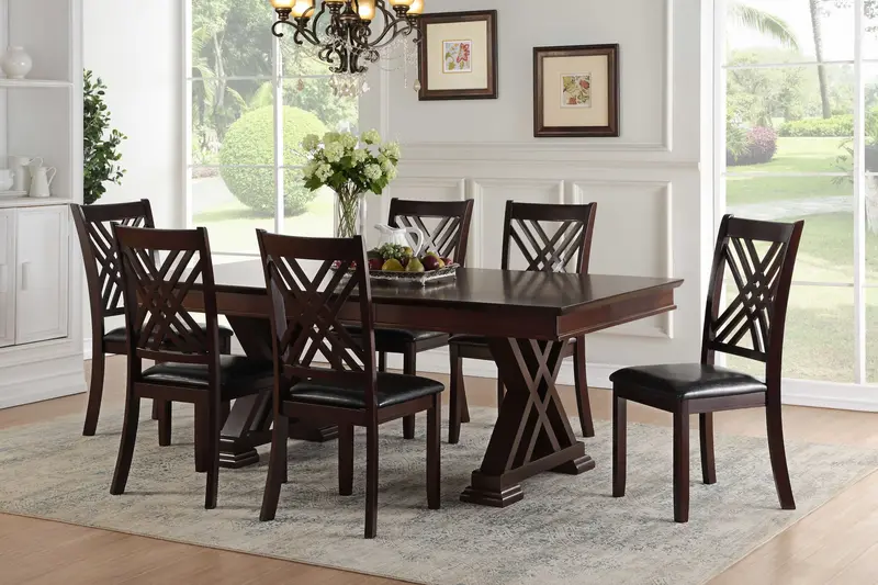 Espresso Poplar Dining Table By Homeroots