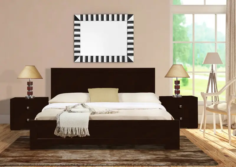 Espresso Wood Twin Platform Bed By Homeroots - 397115