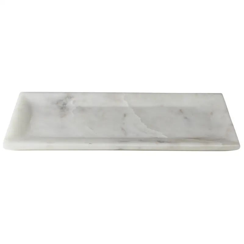 Essex Rectangle Plate, Marble - Small Set Of 2 By HomArt