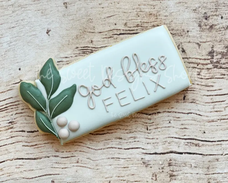 Eucalyptus Long Felix Plaque - Cookie Cutter