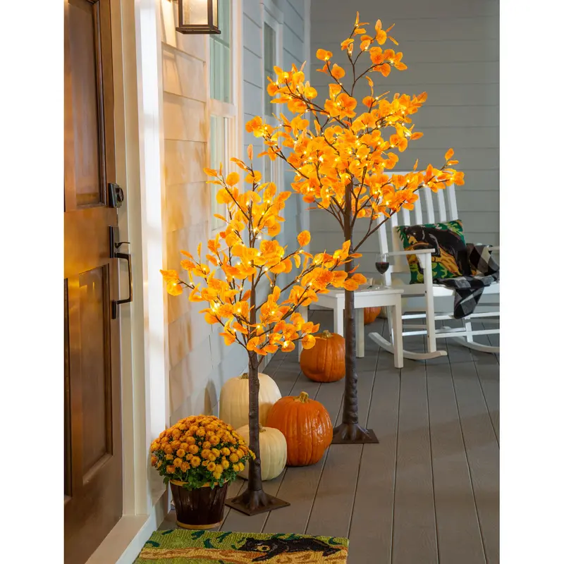 Evergreen Home Accents,Fall Eucalyptus Tree 4',7.08x7.08x48 Inches