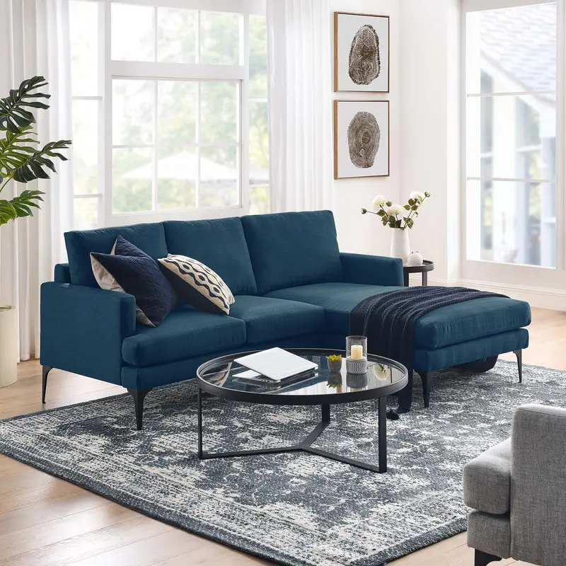 Evermore Right-Facing Upholstered Fabric Sectional Sofa By Modway - EEI-6012
