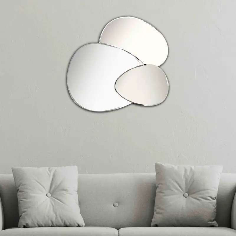 Evolution Abstract Round Mirror By Homeroots