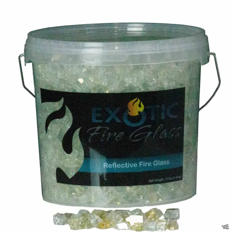 Exotic Fire Glass Reflective Fire Glass | Gold