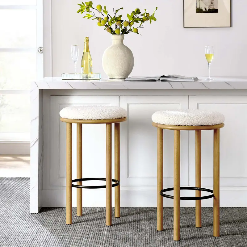Fable Boucle Fabric Bar Stools - Set of 2 By Modway - EEI-6819