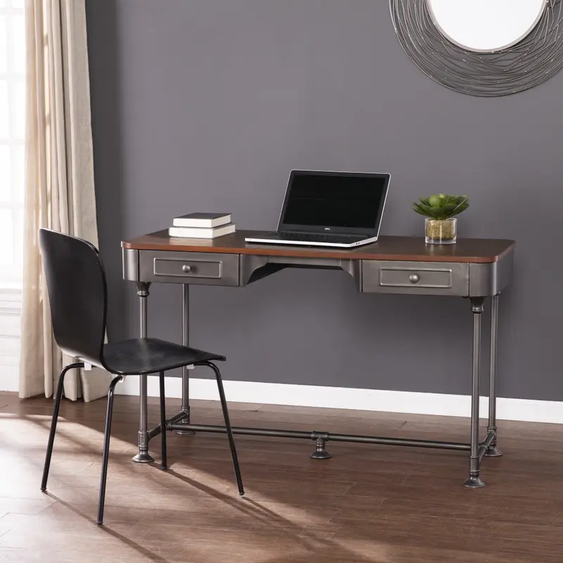 Factory Desk with Drawers By Homeroots