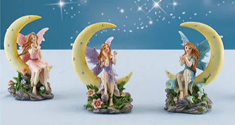 Fairy Sitting on Moon 4.5"