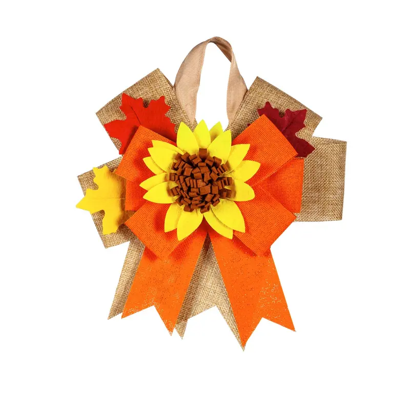 Fall Foliage Door Tag Bow,2dtb1767
