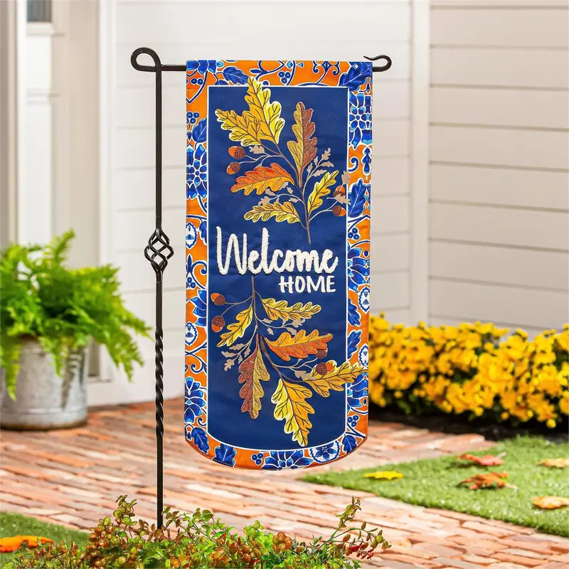 Fall Leaves Welcome Everlasting Impression Textile Décor