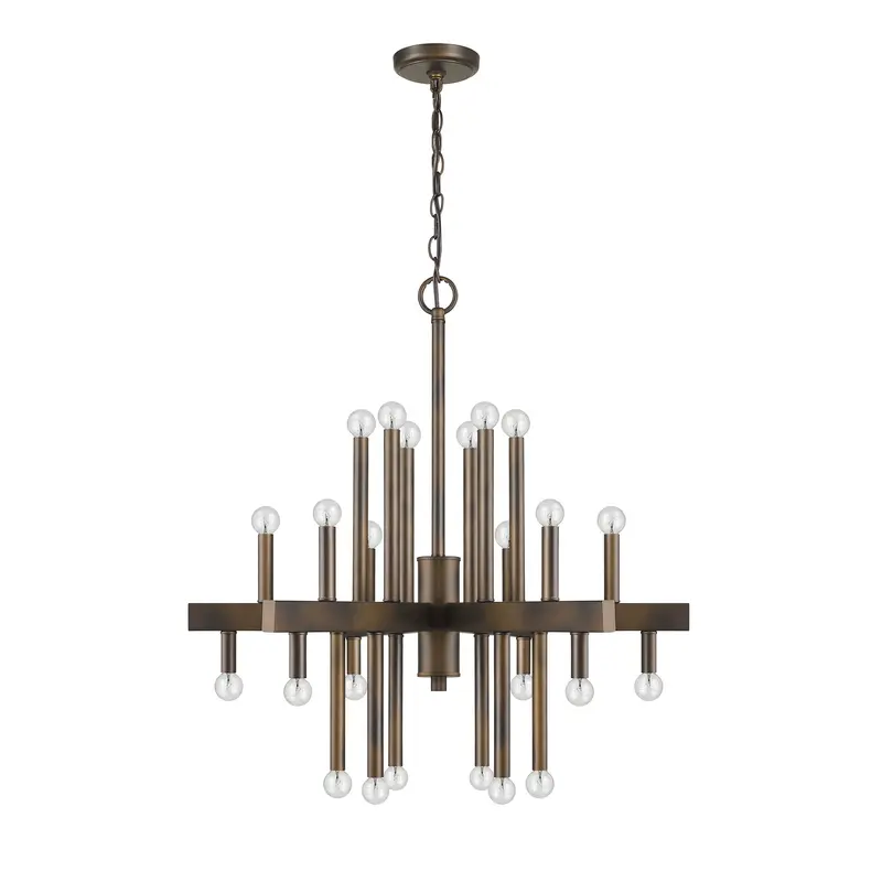 Fallon 24-Light Oil-Rubbed Bronze Chandelier By Homeroots