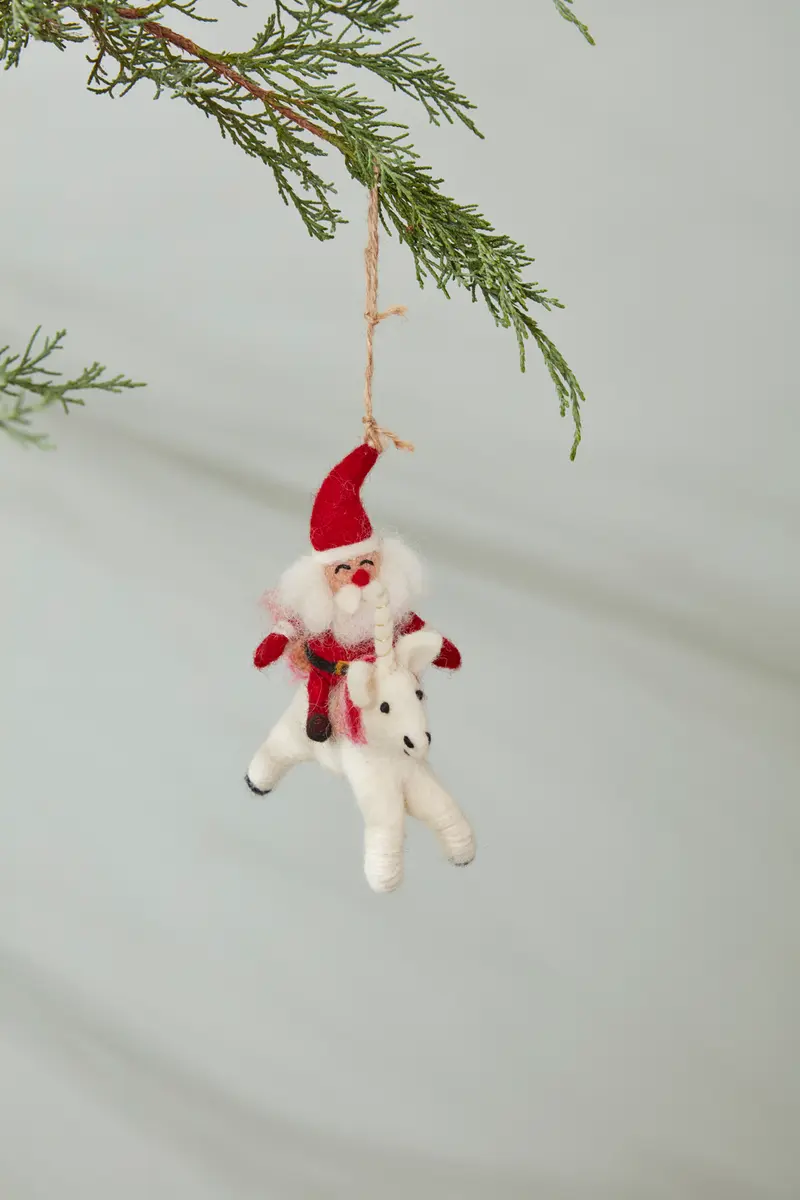 Fantastic Santa Ornament Set of 4 By Accent Decor