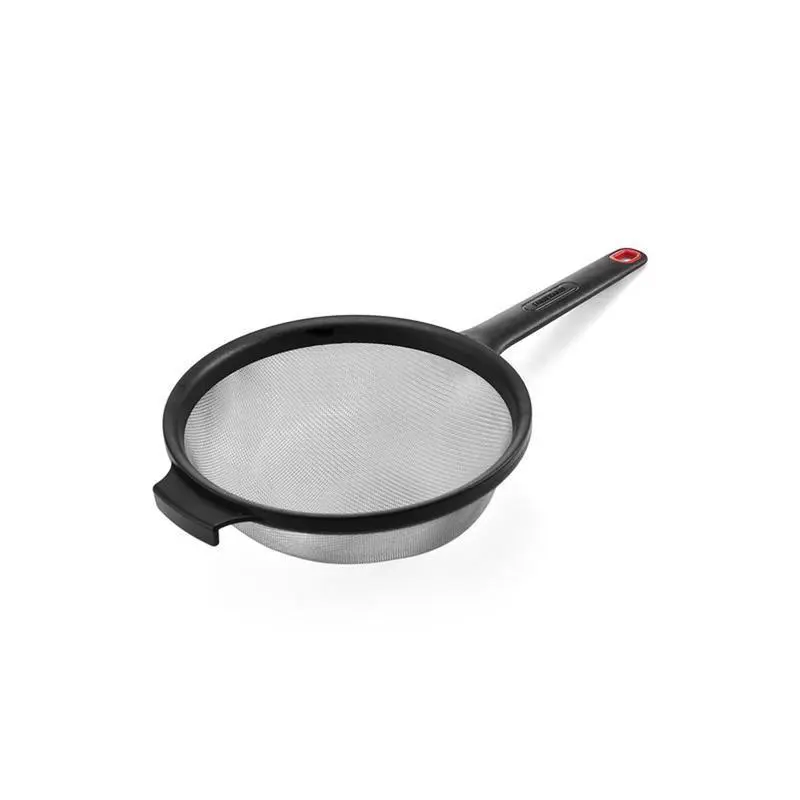 Farberware 13-1/2 in. L Black/Silver Plastic/Stainless Steel Strainer - Open Box