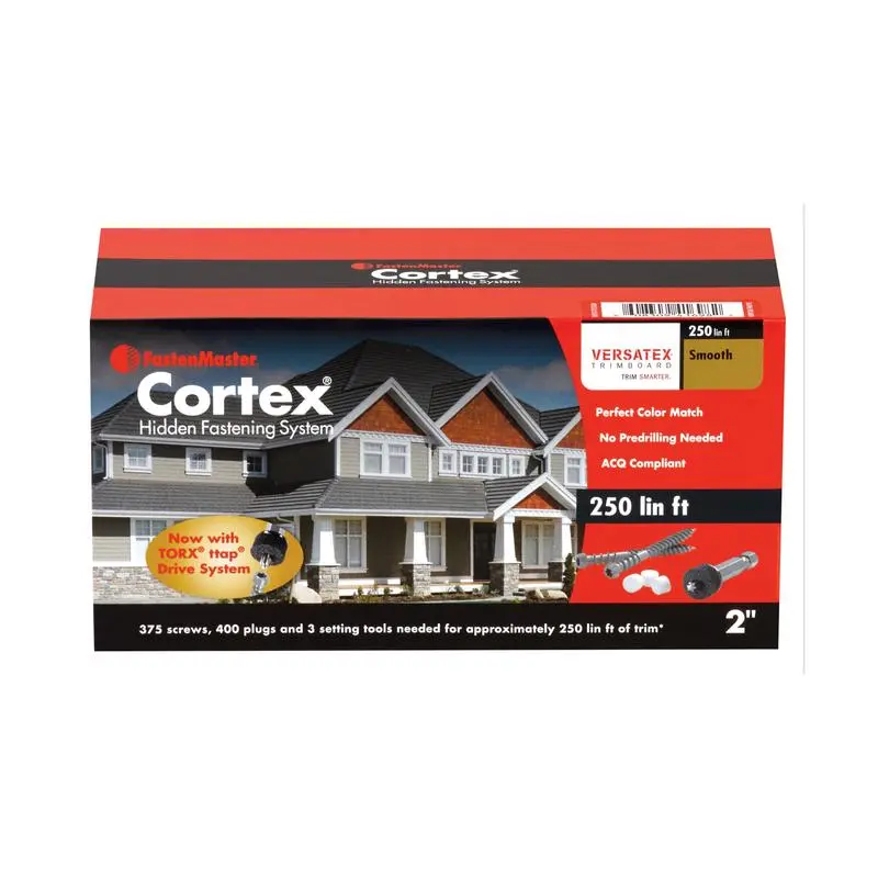 FastenMaster Cortex No. 9 X 2-3/4 in. L Square Trim Head Coarse Trim Screws with Plugs - Deal of The Week