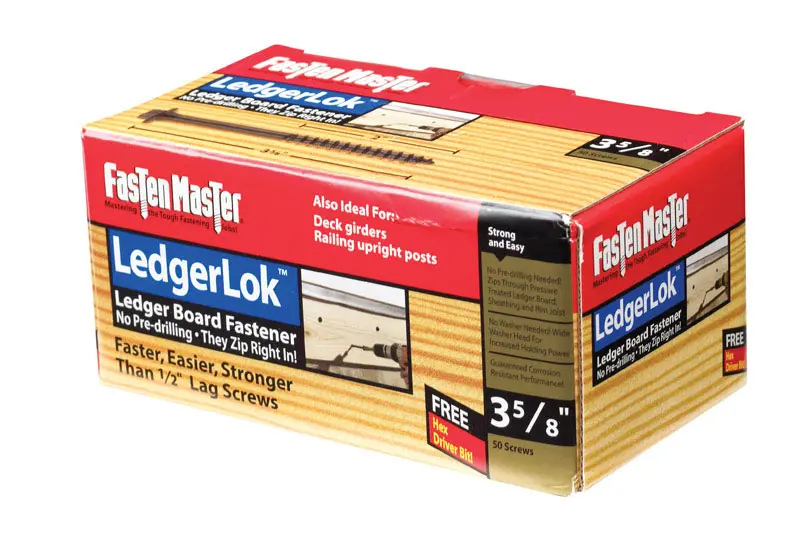FastenMaster LedgerLok No. 3 X 3-5/8 in. L Hex Hex Washer Head Deck Screws 50 pk - Deal of The Week