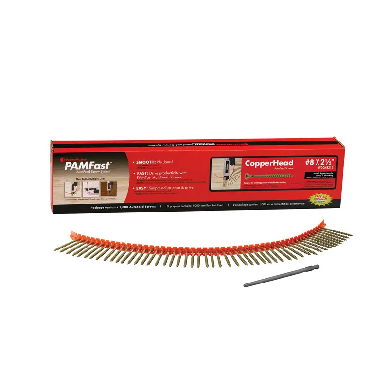 FastenMaster PAMFast Copperhead No. 8 X 2-1/2 in. L Star Flat Head Deck Screws 1000 pk - Deal of The Week