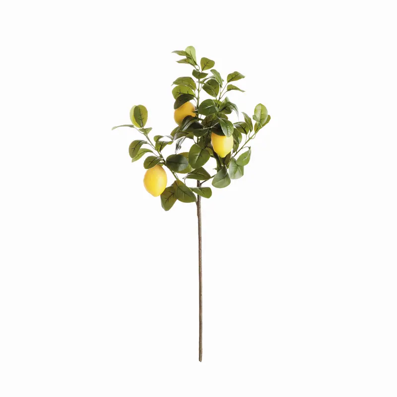 Faux Lemon Stems 31", Set Of 4